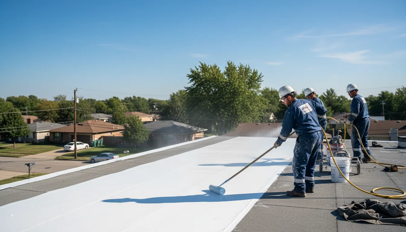 Commercial roof coating in Afton, TX near me